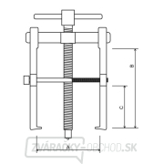 Dvojramenný sťahovák ložísk SN0207D 35x45 mm Náhľad