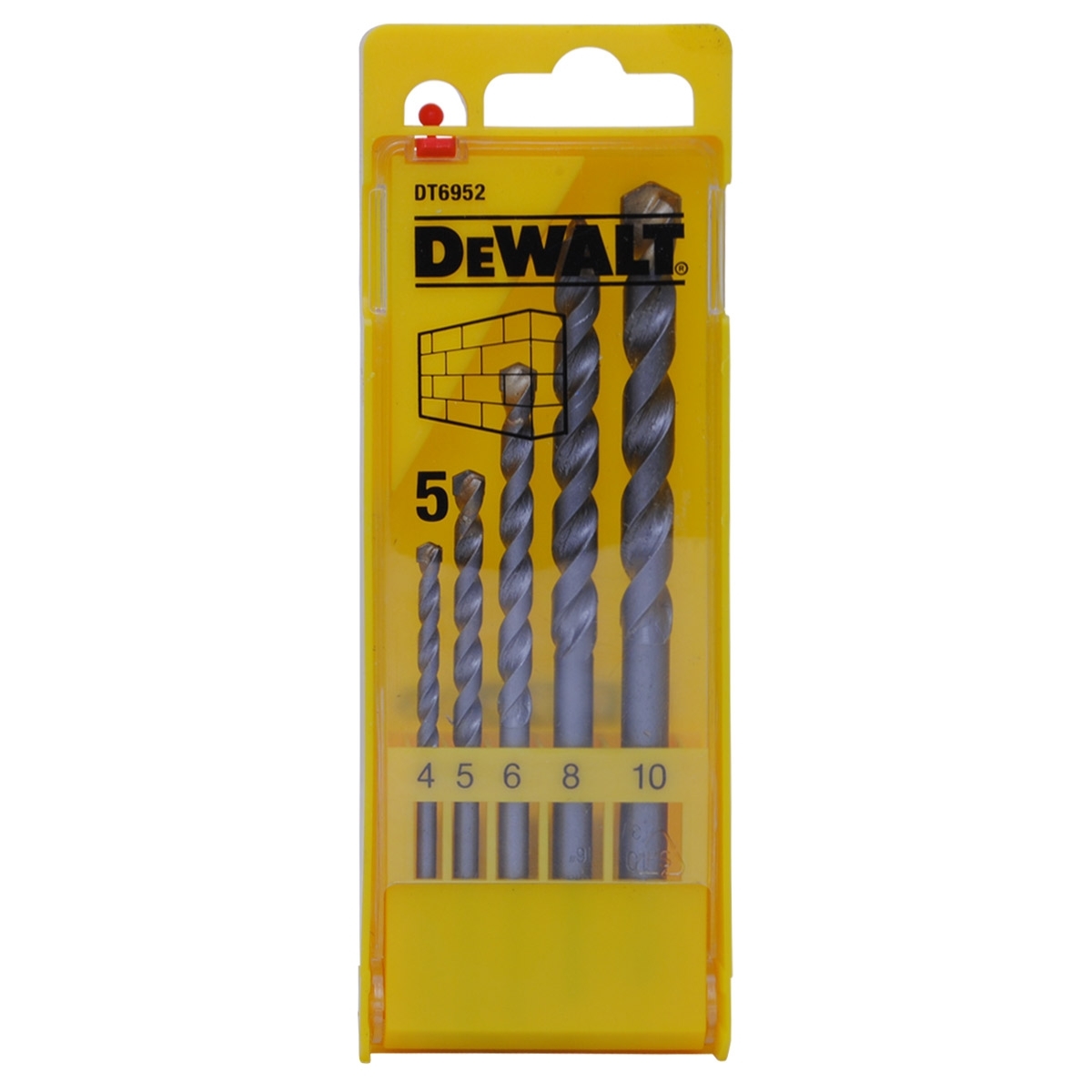 5 dílná sada vrtáků do zdiva DeWALT DT6952