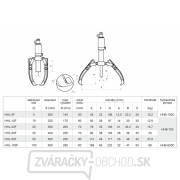 Dvoj- alebo trojramenný hydraulický sťahovák HHL-50F Náhľad