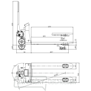 Paletový vozík s váhou HUB25KG Náhľad