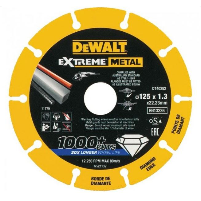 EXTREME METAL diamantový kotúč na rezanie kovu 125x1,3x22mm