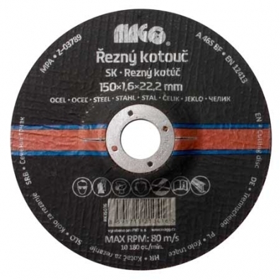 Rezný kotúč na kov 150x1,6x22,2mm