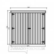 drevený domček SOLID DEBORA 2 - 90 x 183 cm (S8582-1) Náhľad