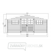 drevený domček SOLID JUDITA 523 x 388 cm (P88906) Náhľad