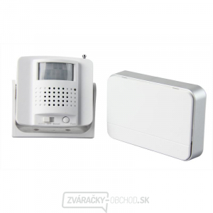 Solight bezdrôtový detektor pohybu/gong, externý PIR senzor, napájaný batériou, biely gallery main image
