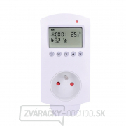Solight termostaticky spínaná zásuvka, zásuvkový termostat, 230V/16A, režim vykurovania alebo chladenia, rôzne teplotný... gallery main image