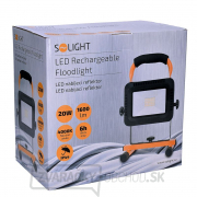 Solight LED reflektor 20W, prenosný, nabíjateľný, 1600lm, oranžovo-čierny Náhľad