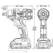 Rázový skrutkovač akumulátorový HAZET 9212 SPC-1 Náhľad
