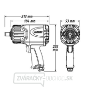 Pneumatický rázový uťahovač HAZET 9013TT Náhľad