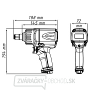 Rázový uťahovák pneumatický HAZET 9013 M Náhľad