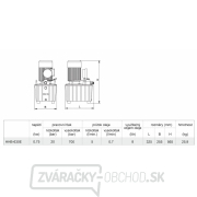 Nožná elektrická hydraulická pumpa s tlakomerom HHB-630E Náhľad