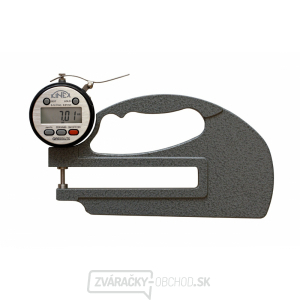 Mikrometrický hrúbkomer digitálny KINEX ABZ 0-10mm, dĺžka ramena 120mm, 0,01mm, DIN 863 gallery main image