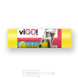 ViGO! Vrecia na odpad LD 120l/8 ks PLAST - žlté gallery main image