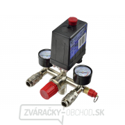 GEKO Tlakový spínač - 230 V s manometre, maximálny tlak 12 bar gallery main image