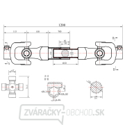 Kĺbový hriadeľ, 120 cm, 600 Nm GEKO Náhľad