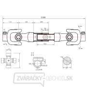 Hriadeľ kĺbový, 110 cm, 600 Nm GEKO Náhľad