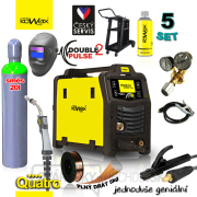 KOWAX GeniMig®240DP LCD + Horák + Kukla + Ventil + Podvozok + Fľaša MIX C18 20L + Sprej + 5kg drôt + Káble Náhľad