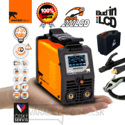 PANTERMAX MMA200LCD invertorová zváračka MMA/TIG + Káble 2m + Kukla + Plastový Kufor + Elektródy 2.5kg Náhľad