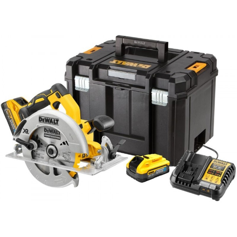 Aku bezuhlíková kotúčová píla DeWALT DCS570H2T POWERSTACK 18V