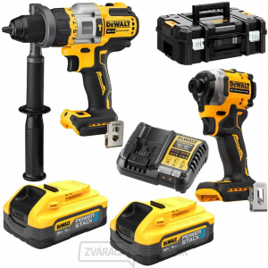 Aku kombinovaná sada DeWALT DCK2052H1E1T POWERSTACK 18V (1 x 1,7 Ah, 1 x 5 Ah) gallery main image