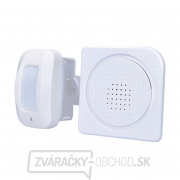 Solight bezdrôtový hlásič pohybu/gong, externý PIR čidlo, napájanie batériami, biely Náhľad