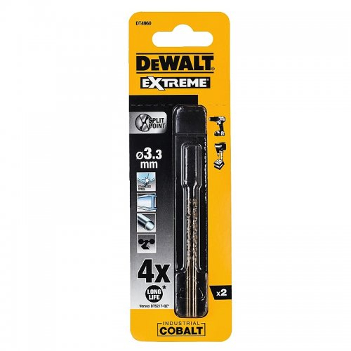 HSS-E COBALT 3,3x65mm (2ks) DeWALT DT4960