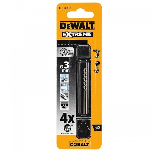 HSS-E COBALT 3,0x61mm (2ks) DeWALT DT4902