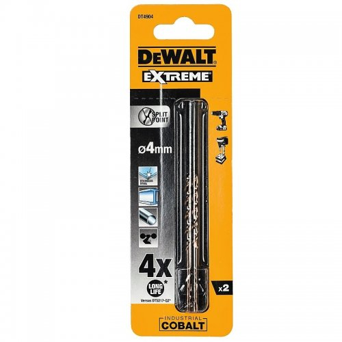 HSS-E COBALT 4,0x75mm (2ks) DeWALT DT4904