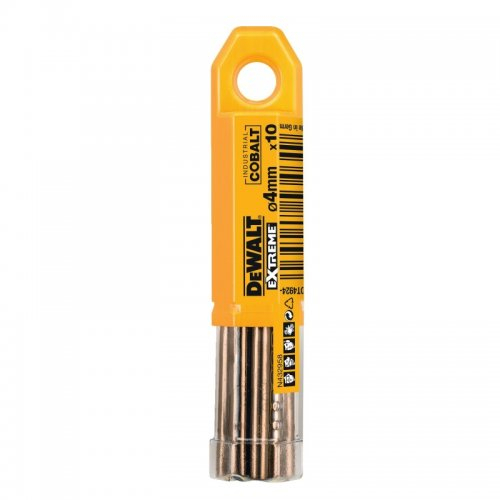 Vrták do kovu HSS-E COBALT 4×75mm (10ks) DeWALT DT4924