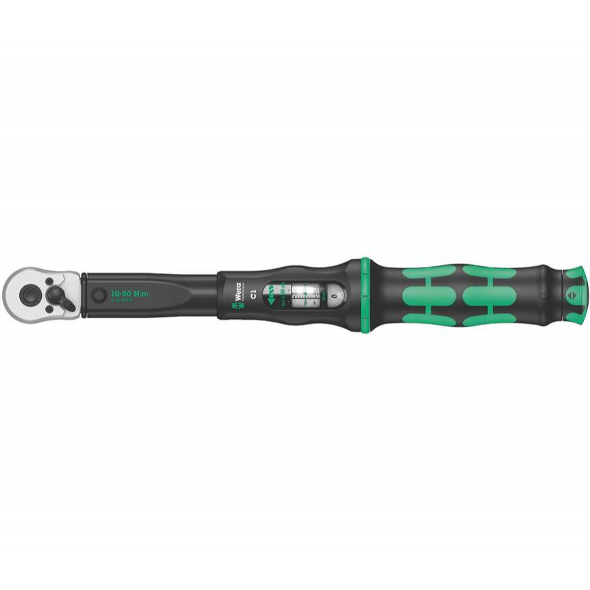 Wera 075620 Wera Click-Torque C 1 Momentový kľúč s 1/2" račňou (10 - 50 Nm)