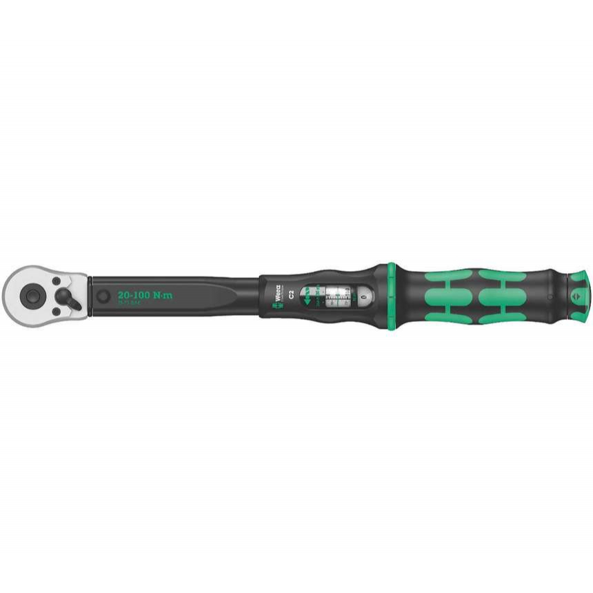 Wera 075621 Momentový kľúč Wera Click-Torque C 2 s 1/2" račňou (20 - 100 Nm)