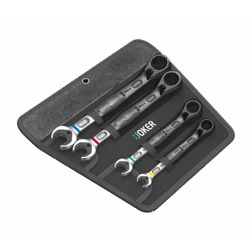 Wera 020090 Ráčnové kľúče 10 ÷ 19 mm 6001 Joker 4 Set 1, offset (sada 4 ks)