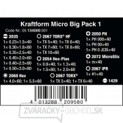 Wera 134000 Wera skrutkovače na elektroniku Kraftform Micro Big Pack 1 (sada 25 kusov) Náhľad
