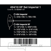 Wera 023451 Šesťhranné kľúče s T-rukoväťou 454/10 HF Set Imperial 1 - palec (sada 12 kusov s funkciou držania) Náhľad