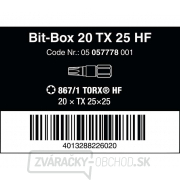 Wera 057778 Skrutkovacie bity 1/4" Bit-Box 25 TX HF (sada 20 kusov) Náhľad