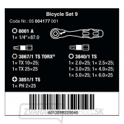 Wera 004177 Skrutkovacie bity Bicycle Set 9 (sada 10 kusov) Náhľad