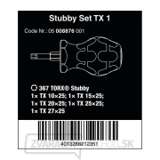 Wera 008876 Držiaky bitov a skrutkovačov TORX® Stubby Set TX 1 sada 5 kusov Náhľad