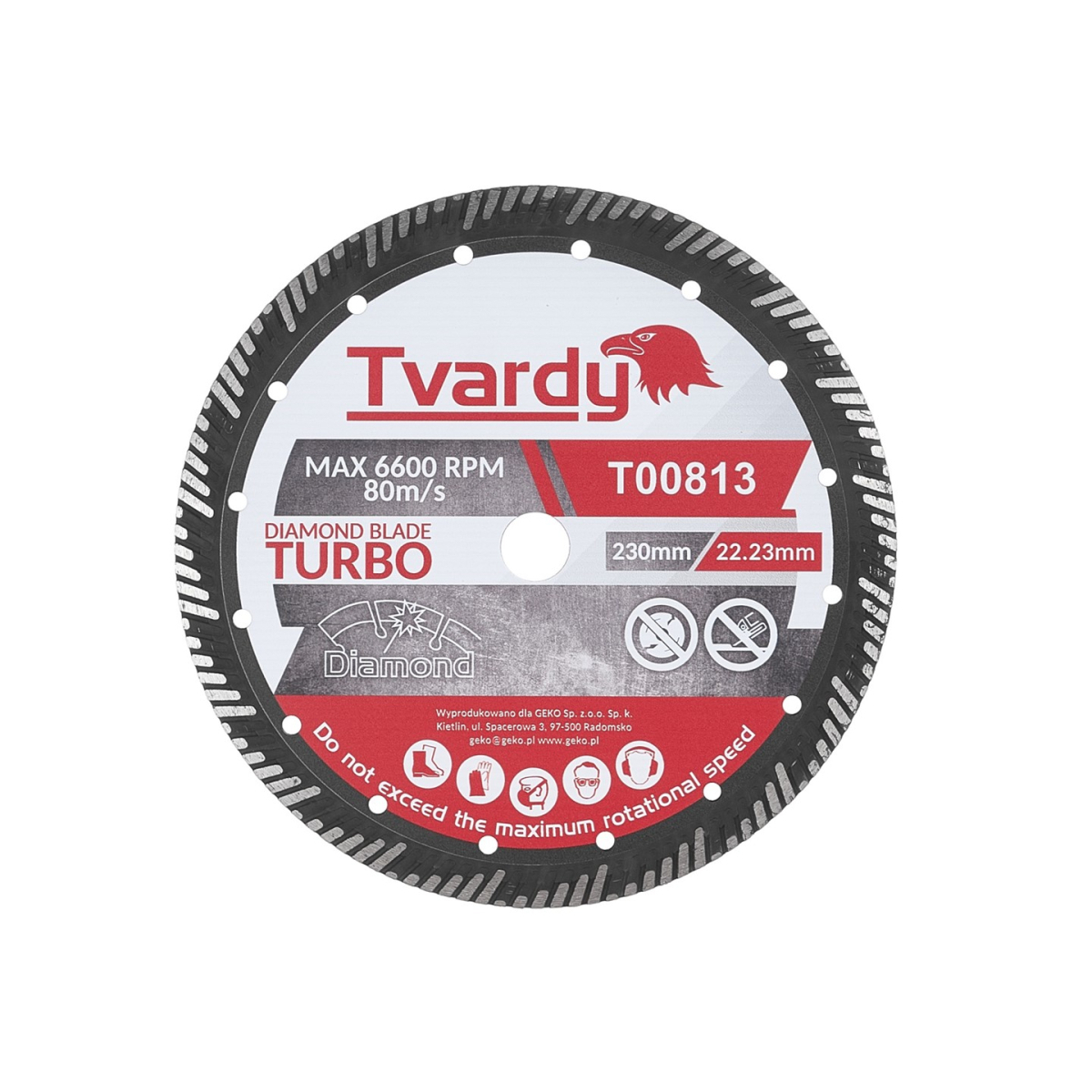 Turbo diamantový kotúč 230x15x22,23 mm (25)