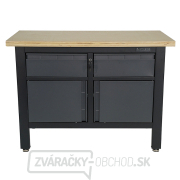 Pracovný dielenský stôl Matabro MB-TSK5422-L | 2 zásuvky | 2 skrinky | 1200 x 600 x 860 - 900 mm Náhľad