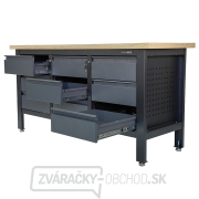 Pracovný dielenský stôl Matabro MB-TSK7509-L | 9 zásuviek | 1690 x 600 x 860 - 900 mm Náhľad
