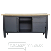 Pracovný dielenský stôl Matabro MB-TSK7513-L | 3 zásuvky | 1 skrinka | 1 polica | 1690 x 600 x 860 - 900 mm Náhľad