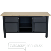 Pracovný dielenský stôl Matabro MB-TSK7522-L | 2 zásuvky | 2 skrinky | 1 polica | 1690 x 600 x 860 - 900 mm Náhľad