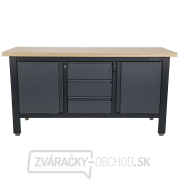 Pracovný dielenský stôl Matabro MB-TSK7523-L | 3 zásuvky | 2 skrinky | 1690 x 600 x 860 - 900 mm Náhľad