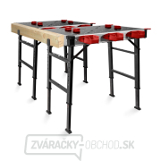 Pracovný skladací stôl Fortum, 850x600mm, výška 73,5-88,5cm Náhľad