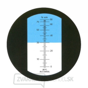 Refraktometer na meranie objemových percent alkoholu ATC 80 Náhľad
