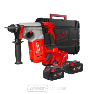 Akumulátorové kombinované kladivo SDS-plus Milwaukee M18 BLH-502X (5,0 Ah) gallery main image