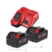 Milwaukee M18 NRGCR-502, 2x batéria M18 B5-CR + nabíjačka M12-18 FC, 4932479831 gallery main image