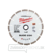 Diamantový brúsny kotúč Milwaukee SUDD 230 mm - tichý Náhľad