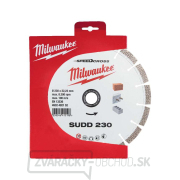 Diamantový brúsny kotúč Milwaukee SUDD 230 mm - tichý Náhľad