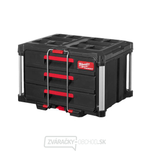 Milwaukee 4932472130 - Kompaktný organizér s 3 zásuvkami Packout™ Box System gallery main image
